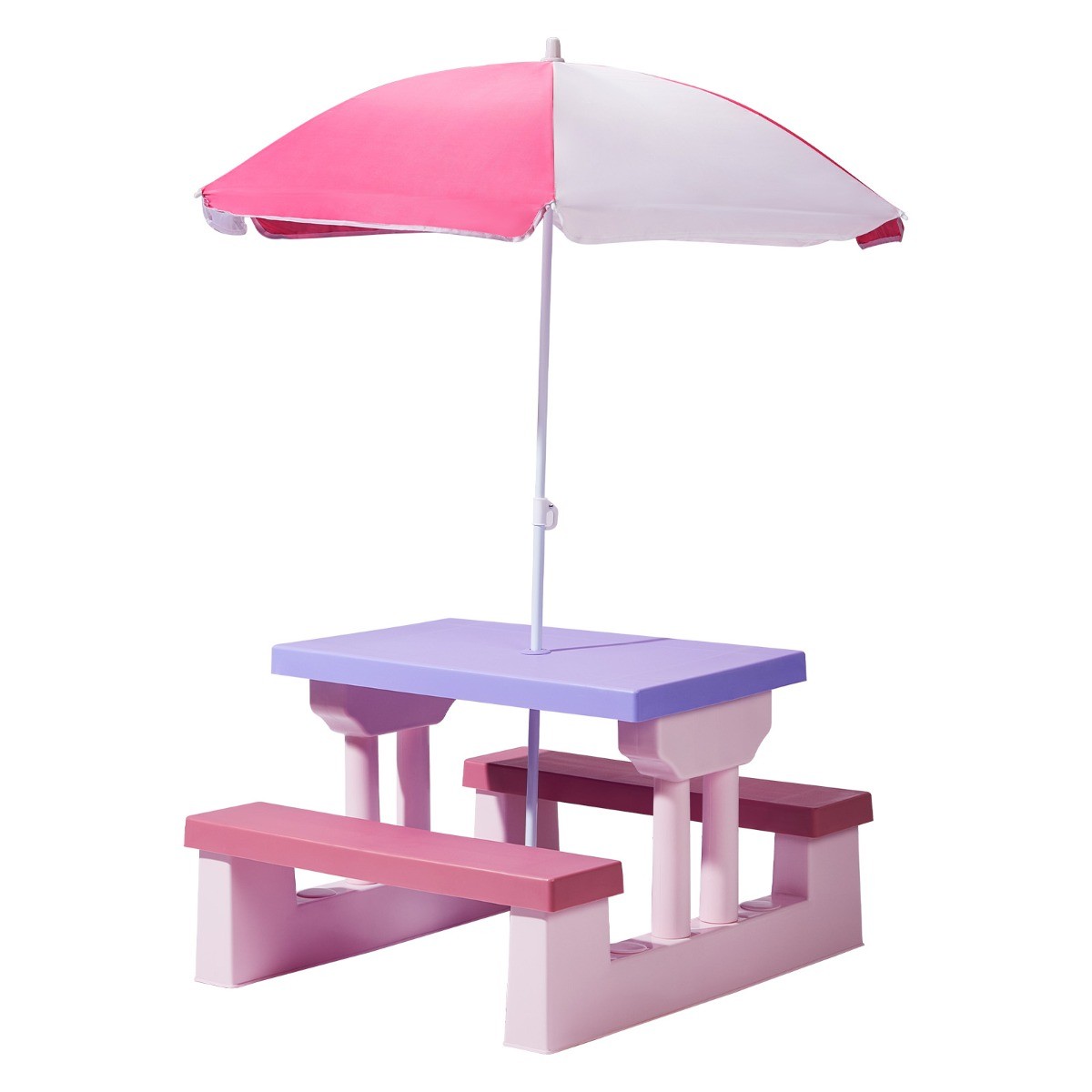 children's patio set umbrella Kids 4 Chairs and ParasolUnder the Sea quality cushions to read a book LUXEYARD Kids Table and Chair