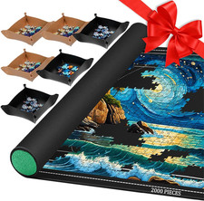 Jigsaw Puzzle Mat Roll Up, Portable Saver Pad 48  X 31  up to 2000 Pieces, Puzzl