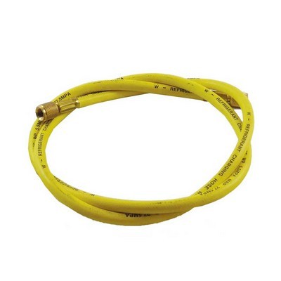 TUBO FLESSIBILE FRUSTA VUOTO CARICA BASIC LINE GIALLO 1/4"x1/4" diritto