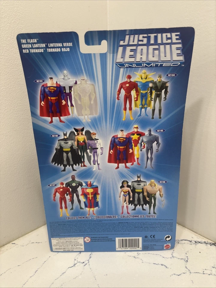 Paquete de 3 figuras Justice League Unlimited - Flash, Linterna Verde y Tornado Rojo Foto 3 de 3