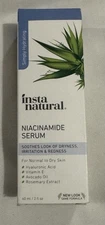 New InstaNatural Niacinamide Face Serum for Normal To Dry Skin, 2 Oz Rare