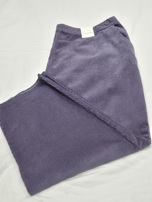 Seasalt petite porfell trousers uk24 corduroy wisteria relaxed tapered Leg Bnwt 