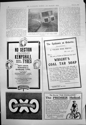 Alte Mono Rail Trial Brennans Kempshall Reifen Wrights Kohlenteer Seife 191 20.