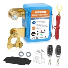 250A Kill Switch for Car, 12V/24V Remote Battery Disconnect Switch Regular