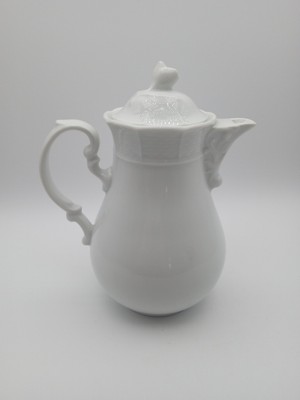 Thun White Porcelain Teapot & Lid 8'' Rose