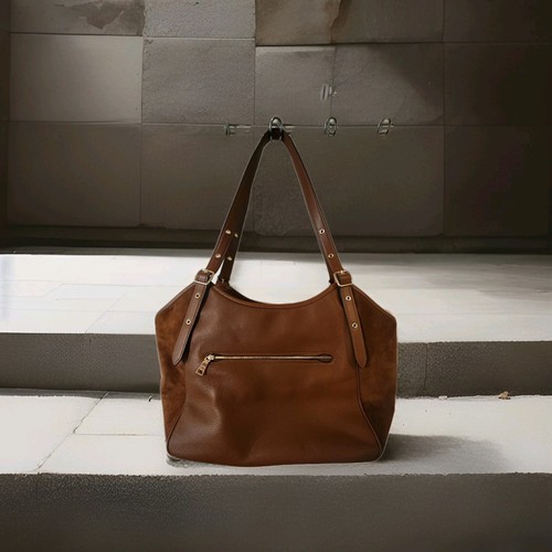Coach Meadow Schultertasche CM075 modische Damentaschen Redwood Beuteltasche mit Hängeetikett - Bild 3 von 5