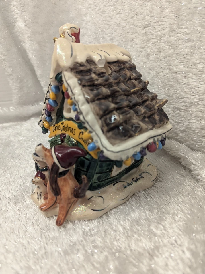 Blue Sky Clayworks Canine Christmas Choir Candle Holder 2003 - See Pics - 🎄🎄 - Image 2 of 4