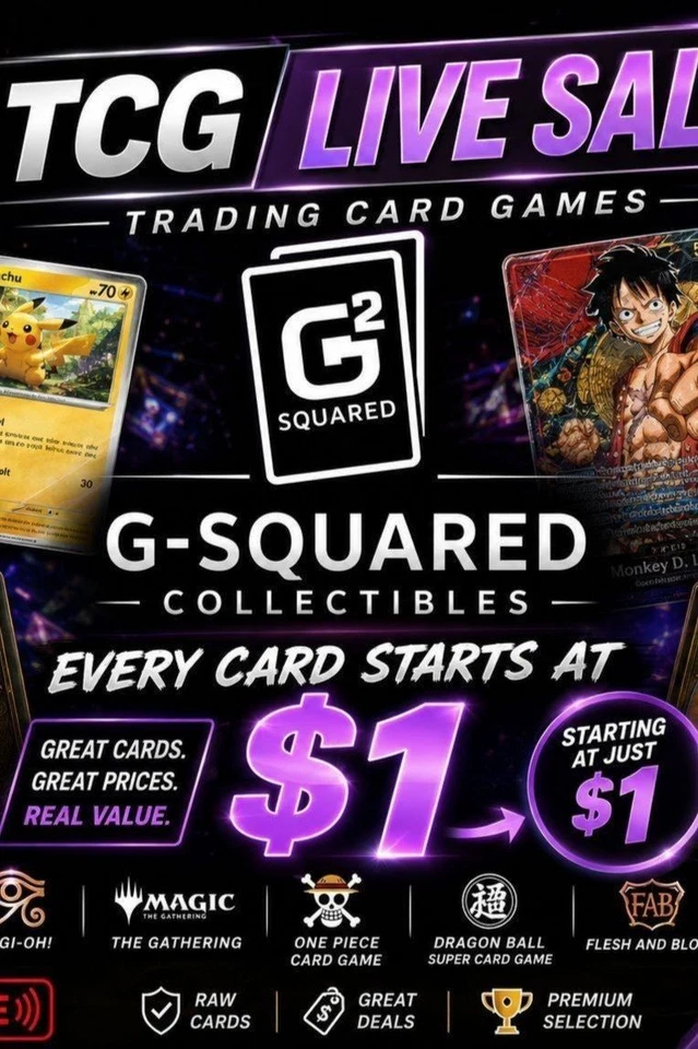 G-Squared Collectibles TCG Sale (Pokemon)