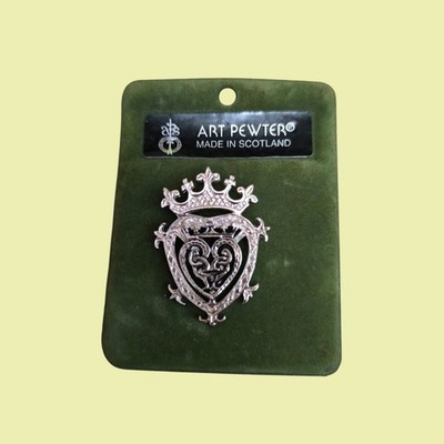 Art Pewter Made in Scotland Luckenbooth Brosche