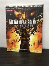 Metal Gear Solid 3 Snake Eater Brady Games Official Strategy Guide W Poster