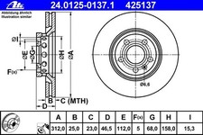 ATE BREMSSCHEIBEN + BELÄGE VORNE + HINTEN für AUDI A4 8E B6 B7 + SEAT EXEO 3R
