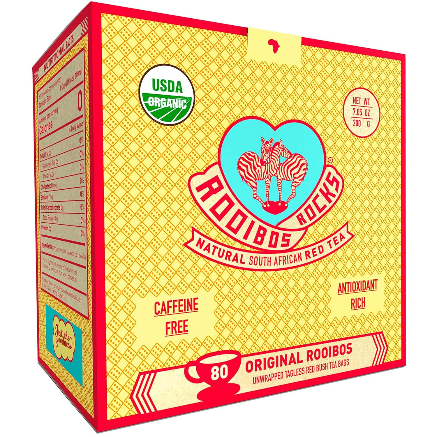 Bags 80 - Naturally Sweet Herbal Tea Safe For
