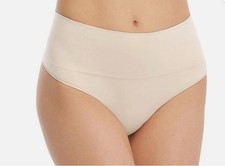 SPANX Women's Everyday Shaping Thong Panty Soft Nude Small u26
