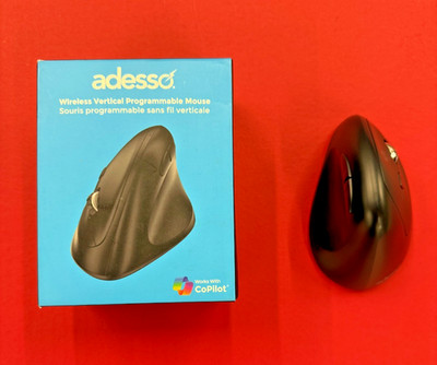 Adesso iMouse E30 Wireless Vertical Ergonomic Programmable Mouse Open Box