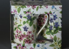 KENT POTTERY MULTICOLOR WILD FLOWERS Porcelain Mug & Matching Lid Set