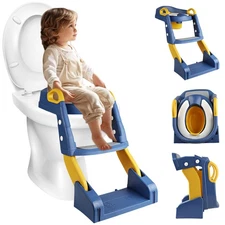 Kids Potty Training Seat with Step Stool Ladder for Toddler Child Toilet Chair