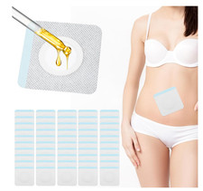 50Pcs Castor Oil Patches,Self-Adhesive Belly Button Blank Pack Wrap Anti-Leakage