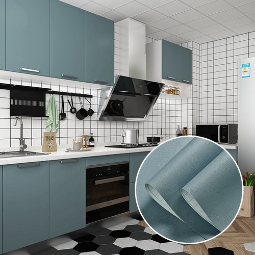 Cabinet Stickers Furniture Wardrobe Film Desk Self-adhesive Kitchen Oil-proof - Picture 27 of 36