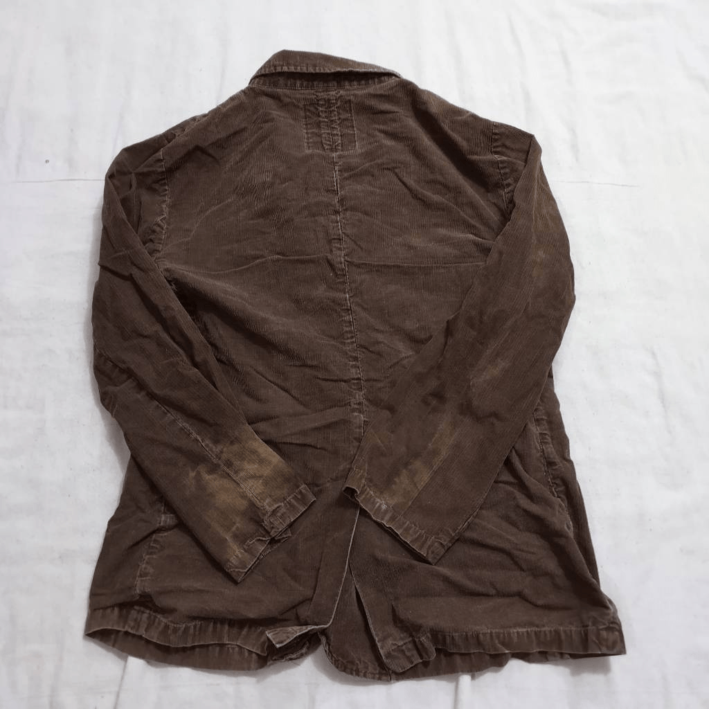 Machine by Machine Clothing Company distressed brown corduroy blazer sz