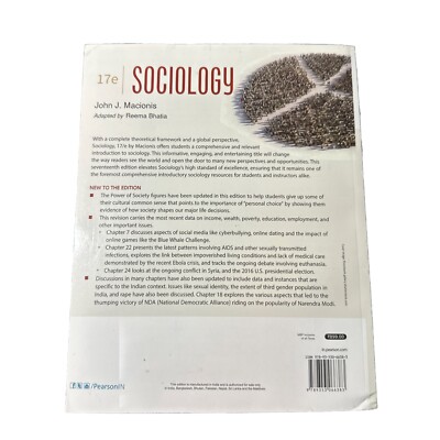 John J. Macionis SOCIOLOGY 17th Edition Pearson Paperback | eBay UK