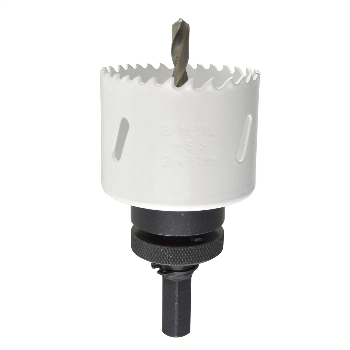 57mm HSS Hole Saw Holesaw Bi Metal Blade Cutter Drill And Drill Adaptor Arbor