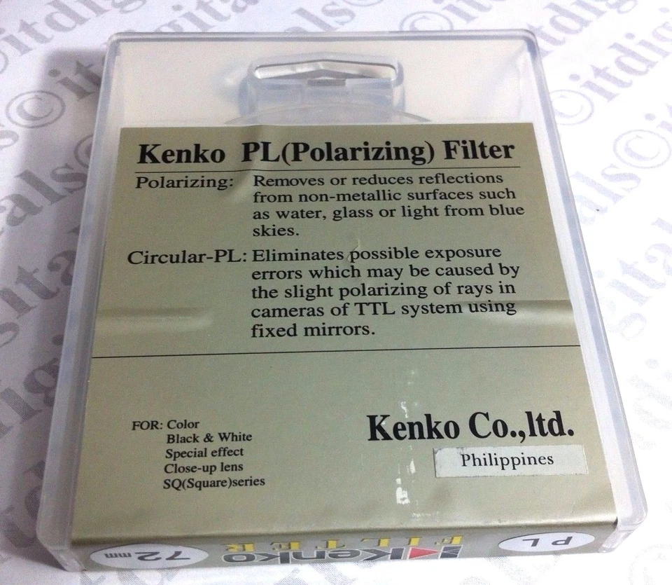 Kenko 72mm PL Polarizer Polarizing Polar Lens Filter High Quality 72 mm Genuine - Image 3 of 3