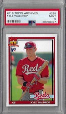 2016 Topps Archives Kyle Waldrop PSA 9  RC