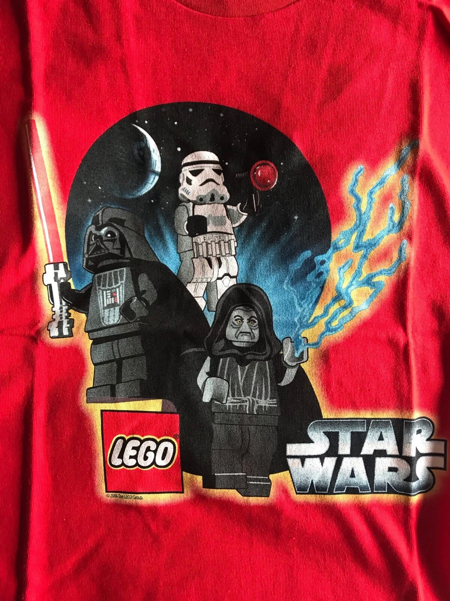 New Youth Boys Lego Star Wars T Shirt Darth Vader Storm Trooper