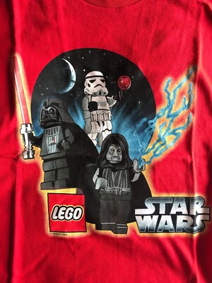 New Youth Boys Lego Star Wars T Shirt Darth Vader Storm Trooper