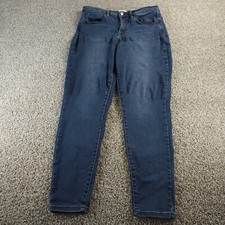 Nicole Miller New York Soho High Rise Ankle Skinny Jeans Dark Wash Size 10