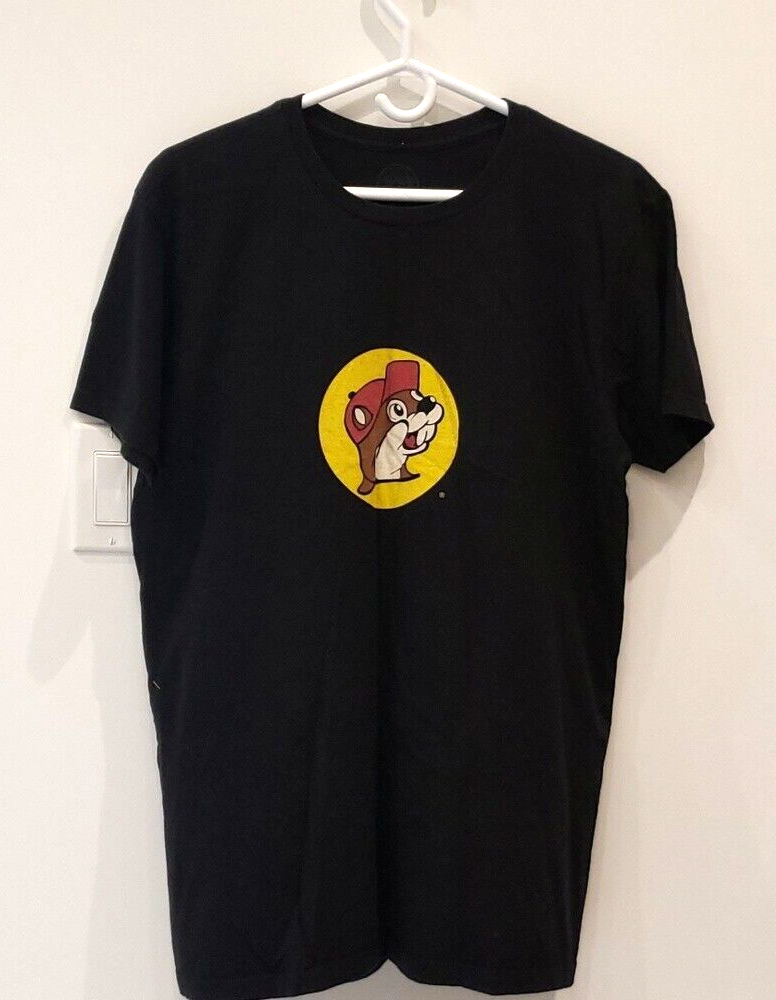Buc-ee's T-Shirt Black 'Peace, Love, Buc-ees' Men's Size Large