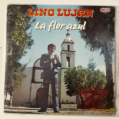 Lino Lujan, La Flor Azul, 1989 Promo Mexican Lp, Norteño