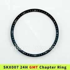 SKX007 SRPD SKX009 GMT Chapter Ring Black with 24 Hours Index for NH34 GMT