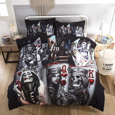 Gift Gothic Cool King Queen Skull, Cool King Size Bedding Sets