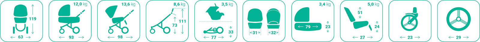 Image 51 - Baby Pram Pushchair Bebetto Pascal Travel System 2in1 3in1 4in1 Car Seat