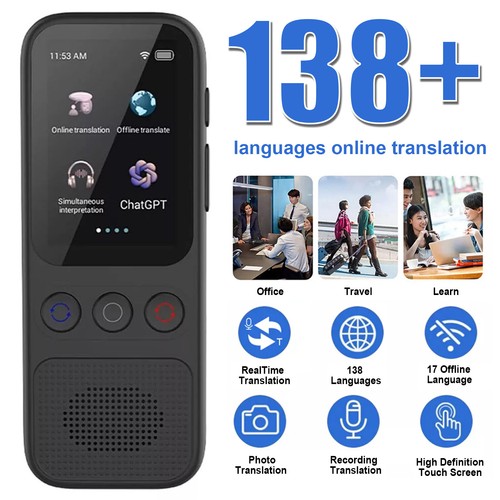 Portable Language Translator Device 138 Languages Voice Offline Travel Business