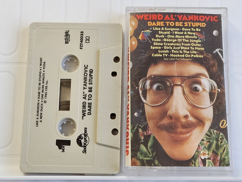 WEIRD AL YANKOVIC - DARE TO BE STUPID (Cassette, 1985, CBS) FZT 40033