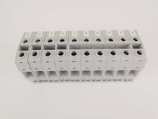 10x ABB Entrelec ZS35 terminal blocks 35mm² feed-through terminals 1SNK516010R0000 