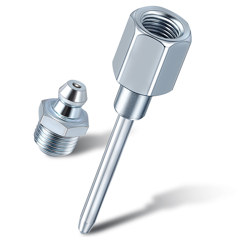 Grease Gun Needle Tip Narrow Grease Needle Nozzle Adapter,Needle Grease