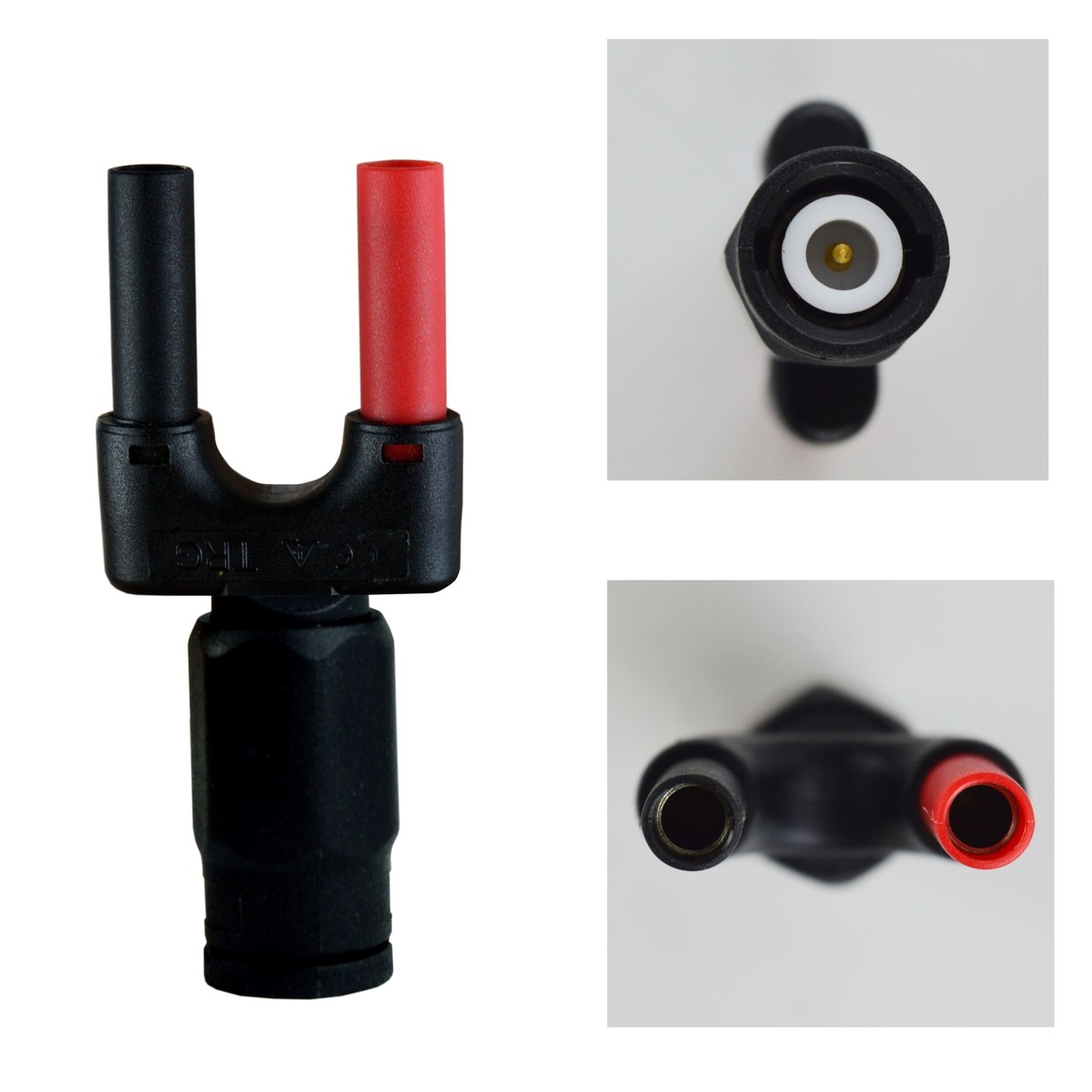 ZIBOO PM9087 Connector BNC Dual Banana Plug (male) to Female BNC