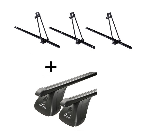 3XfahrradträGer Orion+DachträGer VDP Sta FüR Ren. Kangoo I 3-5TüR 98-07-image