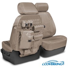 NEW Custom-Fit Tactical Ballistic Tan Seat Covers w/MOLLE Backing USA-MADE