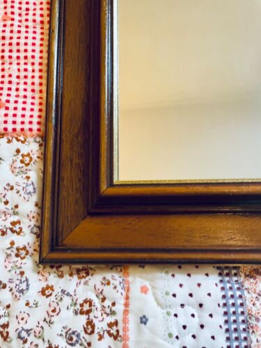 14x12 Wood & Gold Framed mirror vintage shabby chic style - Picture 8 of 15
