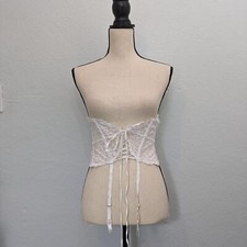 White lace garter belt