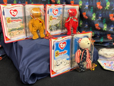 Lot Of 3 Ty Beanie Baby McDonalds  International Bears II  Sealed Boxes + 1 Free