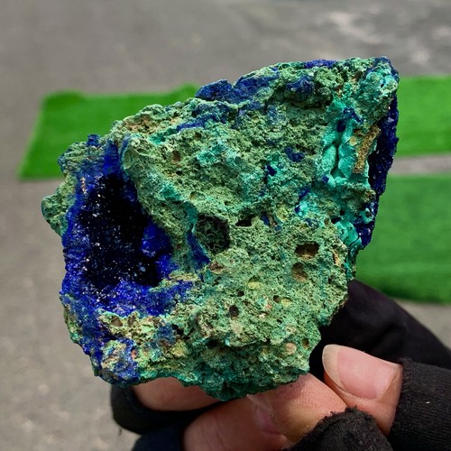 318G BEST NATURAL Azurite/Malachite crystal minerals specimens - Picture 13 of 22