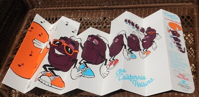 VTG 1988 California Raisins Car Sun Shield Block Shade Fold Up Windshield OOP