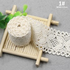1M Embroidered Lace Edge Trim Ribbon Costume Decor Applique DIY costume Sew Chic