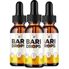 (3 Pack) Bari Drops Liquid Supplement-Natural Formula for Active Fitness Goals