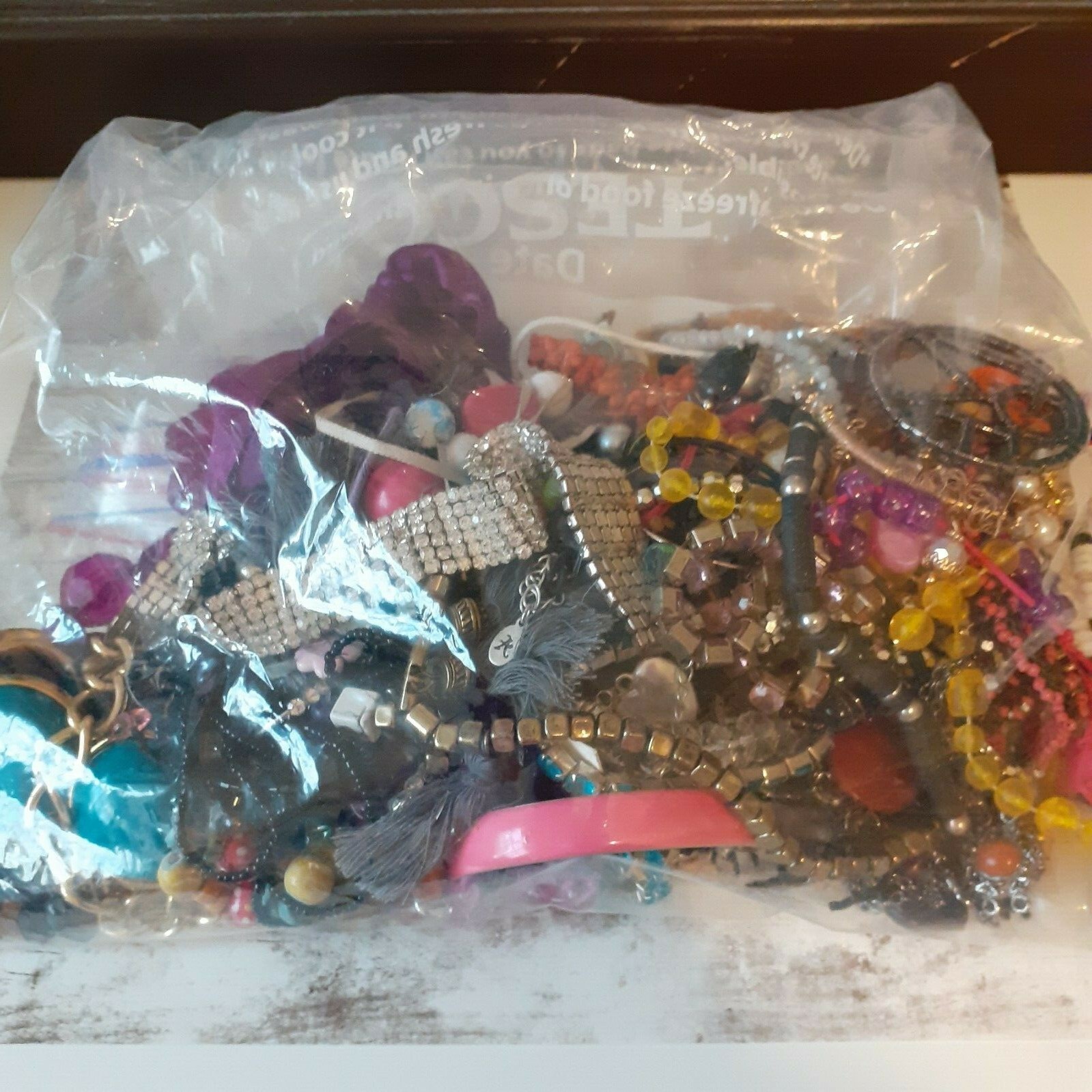 BROKEN Costume Jewellery Mixed Job Lot Bundle For Harvest Beads Repair